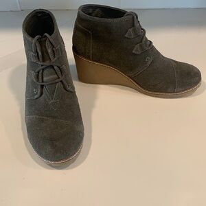 TOMS suede booties